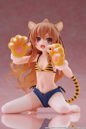 [PRZEDSPRZEDAŻ] Toradora! Desktop Cute PVC Figure Taiga Aisaka (Tiger Costume Swimwear Ver.) 13 cm