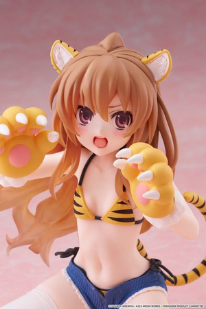 [PRZEDSPRZEDAŻ] Toradora! Desktop Cute PVC Figure Taiga Aisaka (Tiger Costume Swimwear Ver.) 13 cm