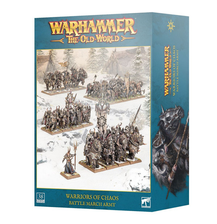 The Old World Warriors of Chaos: Battle March Army
