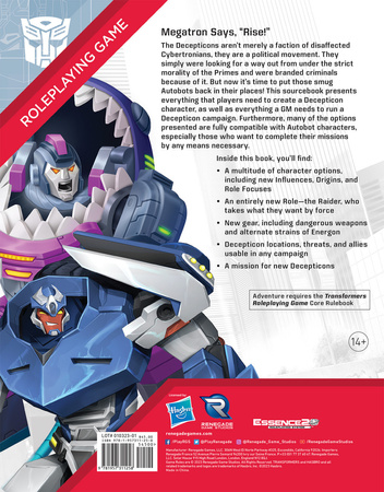 Transformers RPG: Decepticon Directive