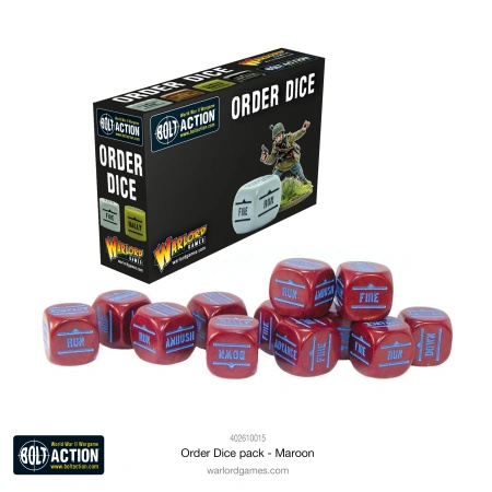 Orders Dice Pack Maroon
