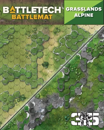 Battletech Battlemat - Grasslands / Alpine