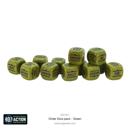 Orders Dice Pack Green