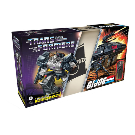 Transformers x G.I. Joe Mash-Up Megatron H.I.S.S. Tank with Cobra Baroness Action Figure 27 cm