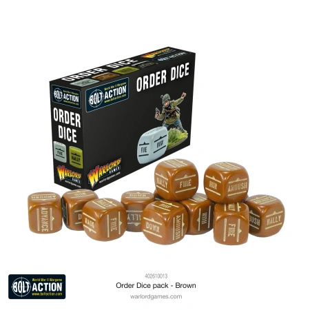 Orders Dice Pack Brown